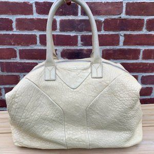 YSL Yves Saint Laurent Large 'Easy' Tote in Ivory